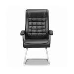 نيرون كرسي زوار جلد أسود وودي