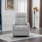 رونزا كرسي استرخاء هزاز رمادي وودي