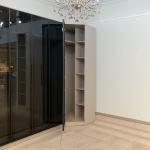 أروبا دولاب زاوية 1 باب مساحة تعليق وأرفف تخزين وودي