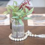 فازة شفافة مخططة وودي