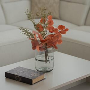 فازة شفافة وودي