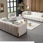 بونيتو كنب 3 مقاعد 235 سم أبيض وودي