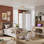 موغلا سرير أطفال 120×200 سم بيج وودي