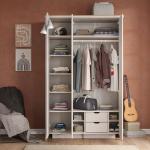 موغلا دولاب ملابس بيج 3 أبواب وودي