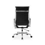 ايمز كرسي إداري أنيق جلد أسود بمسند ظهر عالي