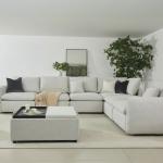 هزال طقم كنب زاوية رمادي وودي