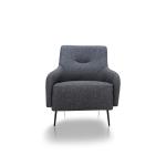 بادوفا كنب فردي رمادي قاتم وودي