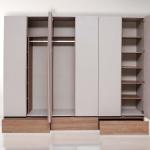 لوجانو دولاب ملابس كريمي 6 أبواب وودي