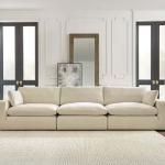 اشلي إليز طقم كنب زاوية بيج وودي