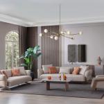 ويلا كنب 4 مقاعد 284 سم بيج وودي