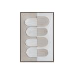 لوحة الخطوط 80*120 قماش وودي