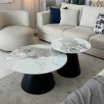 أورينا طقم طاولة قهوة  قطعتين وودي