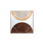 لوحة الصوف الذهبية 80*80 قماش وودي