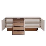 أكورسا كونسول مع مرآة كريمي 4 أدراج وودي