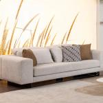 أكورسا كنب 3 مقاعد كريمي 230 سم وودي