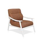 أكورسا كنب فردي بذراعين كريمي وودي