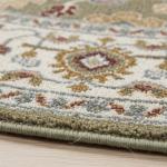 جونا سجاد بلجيكي دائري أخضر بنقوش وزخارف أنيقة