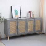 رينزو بوفيه خشب رمادي