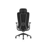 ريو كرسي مكتب أسود بمسند رأس مرتفع وودي