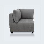 ليدز مقعد زاوية رمادي وودي