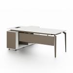 نيو ميامي مكتب 200 سم ابيض وودي