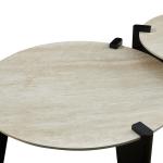 ديسون طاولة جانبية ترافرتين 60×60 سم وودي