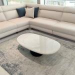 ليزا طاولة قهوة رخام 120 سم وودي