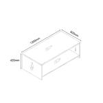 نيو ميامي  طاولة قهوة 120 سم وودي