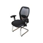 كرسي مكتب شبكي ثابت أسود وودي
