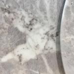 ميرانو طاولة طعام رخام صناعي بدون كراسي وودي