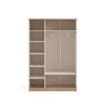 بولو دولاب ملابس أبيض 3 أبواب وودي