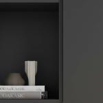 بيتي رف جداري معلق وودي