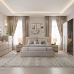 هزال طقم غرفة نوم 180×200 بيج 6 قطع وودي