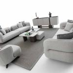 نيو هيرميس كنب 3 مقاعد كريمي 240 سم وودي