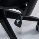 نيتشر كرسي مكتب أسود دوار متحرك بدون مسند رأس وودي