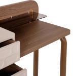 برادا طقم غرفة نوم بيج 180×200 سم 7 قطع وودي