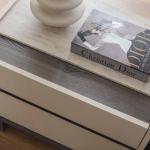 بيلا غرفة نوم 180 × 200 بيج/بني 7 قطع وودي