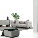 نيو هيرميس كنب 3 مقاعد كريمي 240 سم وودي