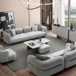 نيو هيرميس كنب 3 مقاعد كريمي 240 سم وودي