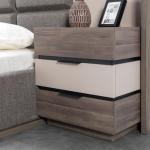 هيبي طقم غرفة نوم رمادي 180×200 سم 6 قطع وودي