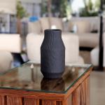 فازة سيراميك صغيرة باللون الاسود وودي