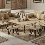 كالم طقم طاولات أرضية للمجالس 5 قطع