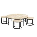 فيونا طقم طاولات أرضية للمجالس 5 قطع