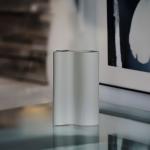 فازة سيراميك ذيتي متموجة وودي