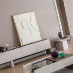 بونتي طاولة تلفزيون 209 سم كريمي وودي