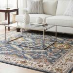 جونا سجاد بلجيكي أزرق بنقوش وزخارف أنيقة