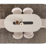 بيليز طاولة طعام 280 سم بدون كراسي وودي