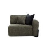 فيولا كنب يد يمين فردي أخضر وودي