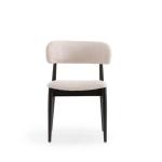 بيليز كرسي قماش بيج وودي