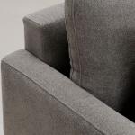 ليدز كنب فردي يد يسار رمادي وودي